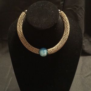 Vintage Blue Stone Necklace